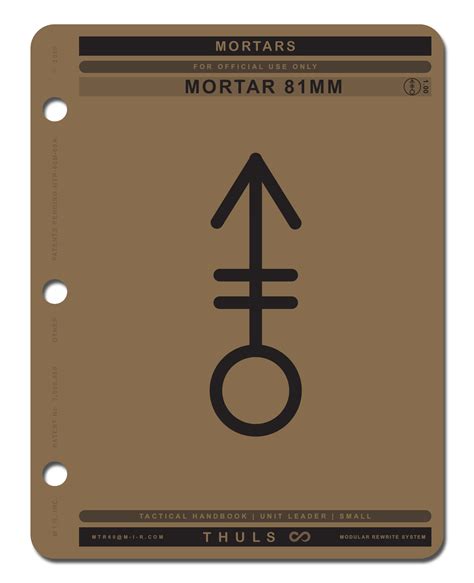 81mm mortar symbol